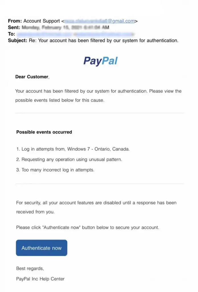 Common Signs of a Phishing Emails